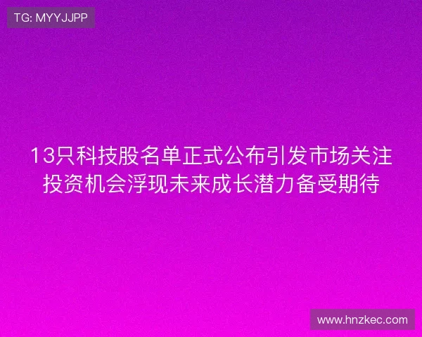 13只科技股名单正式公布引发市场关注投资机会浮现未来成长潜力备受期待